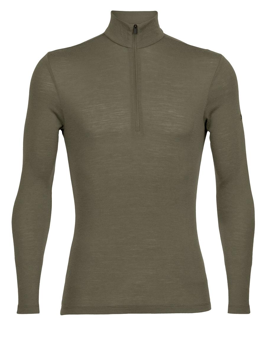 Base Layers Icebreaker Merino 175 Everyday Long Sleeve Half Zip Thermal Top Męskie Oliwkowe | PL 1578BEXC